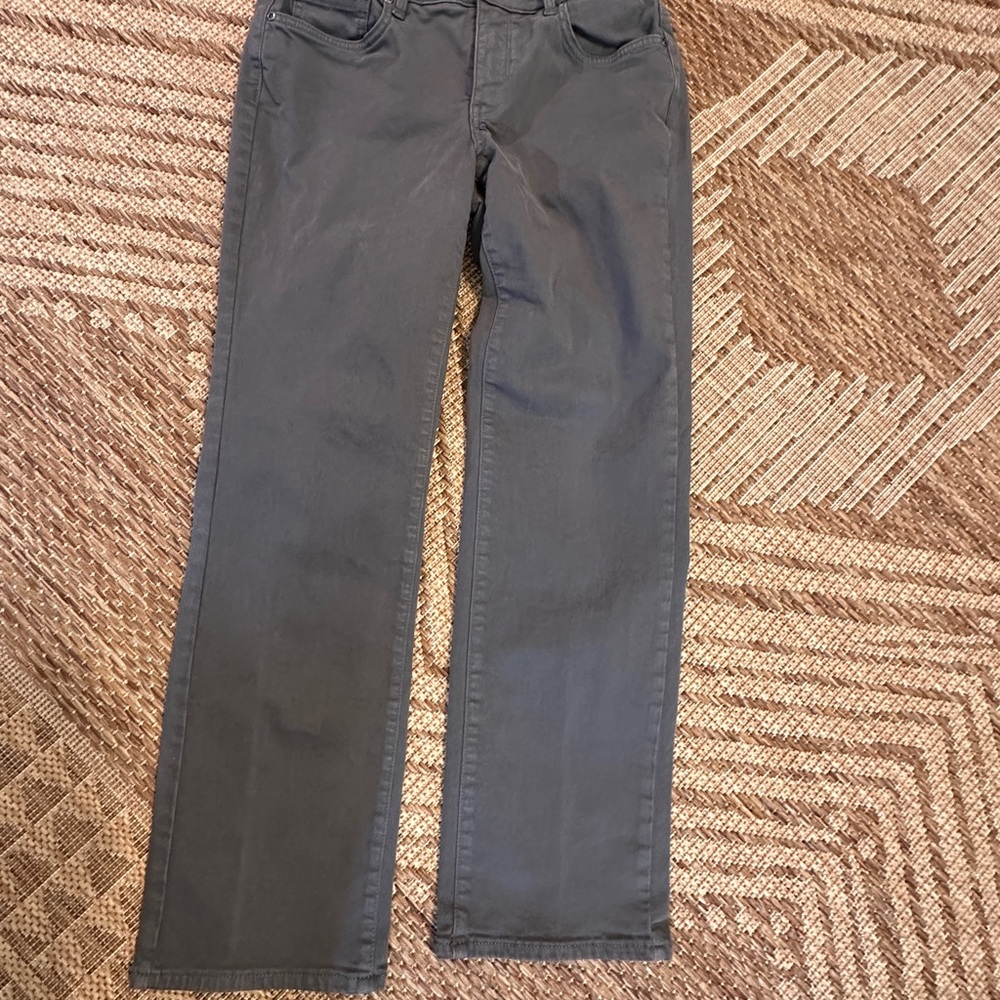 NYDJ Classic Straight Leg Jeans in Charcoal Gray 6P